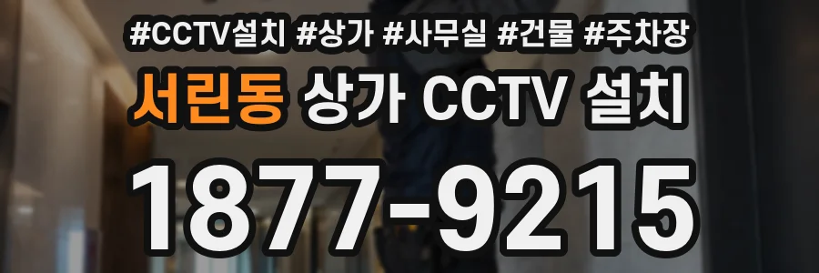 서린동 상가 CCTV 설치