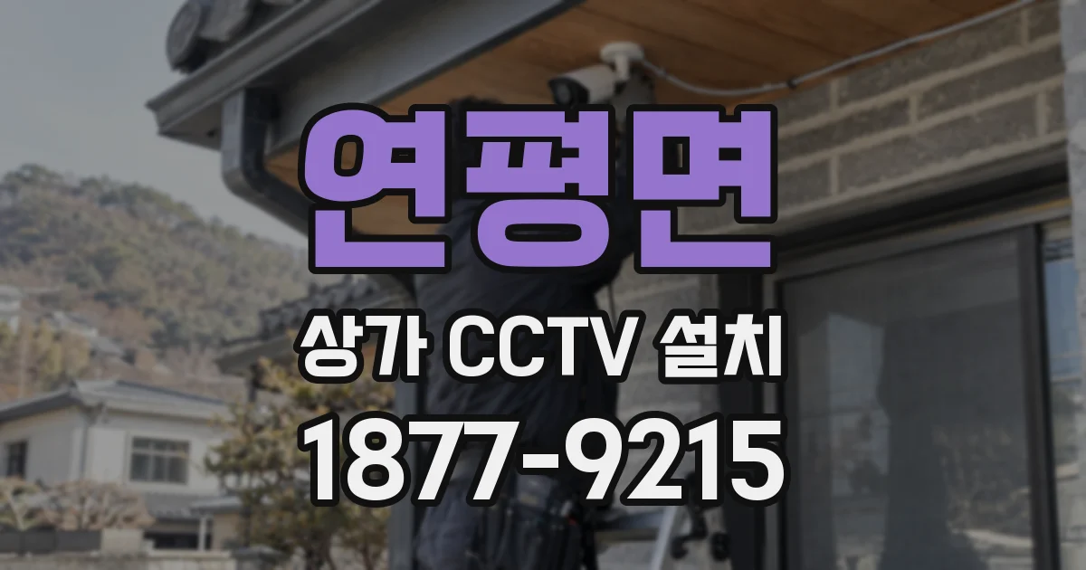 연평면 상가 CCTV 설치