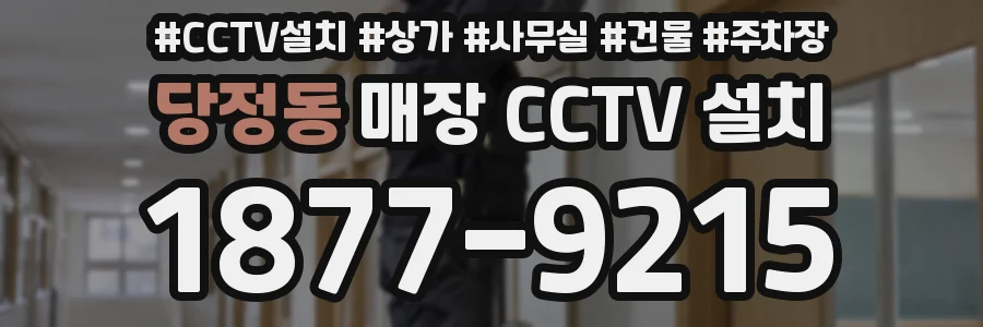 당정동 매장 CCTV 설치