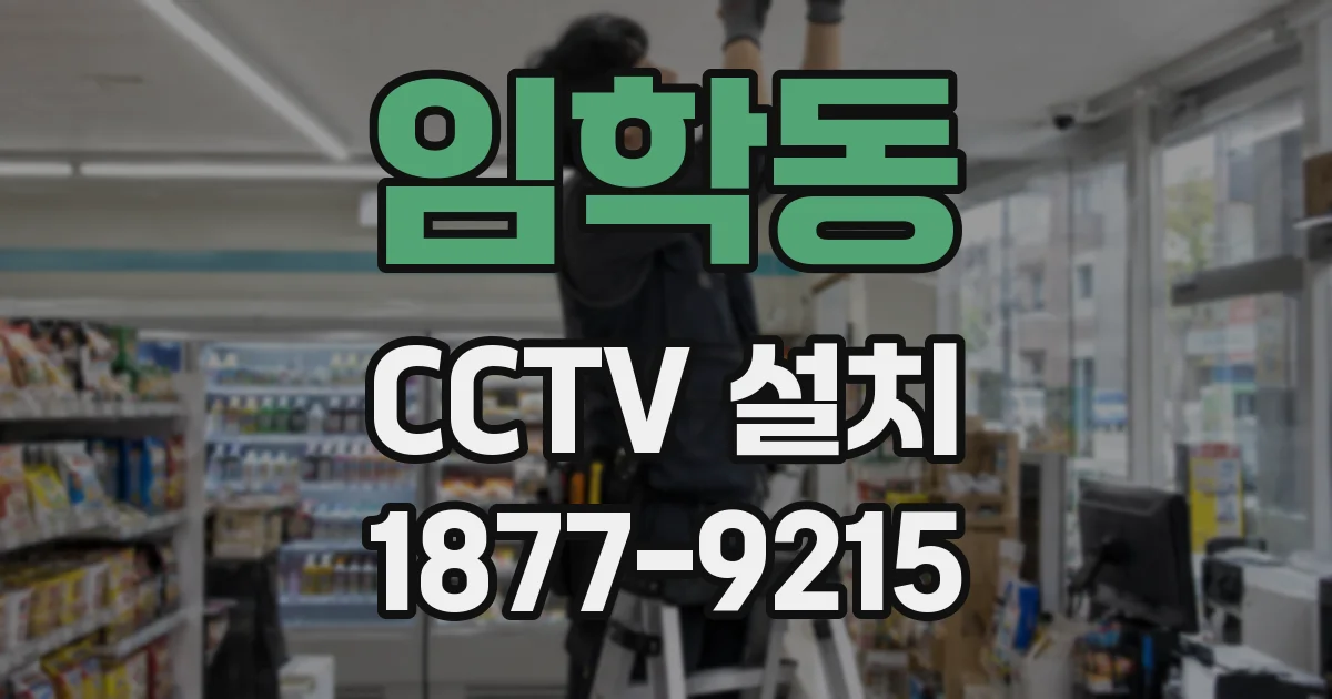 임학동 CCTV 설치
