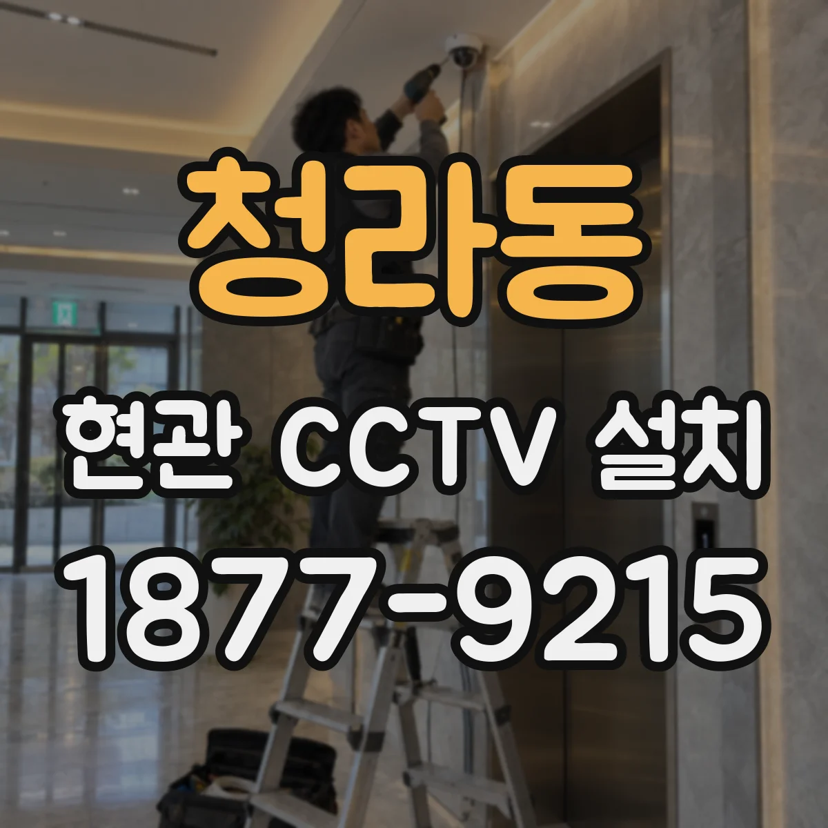 청라동 현관 CCTV 설치