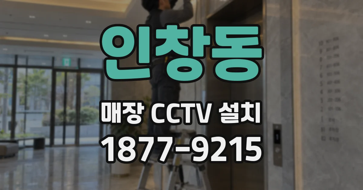 인창동 매장 CCTV 설치
