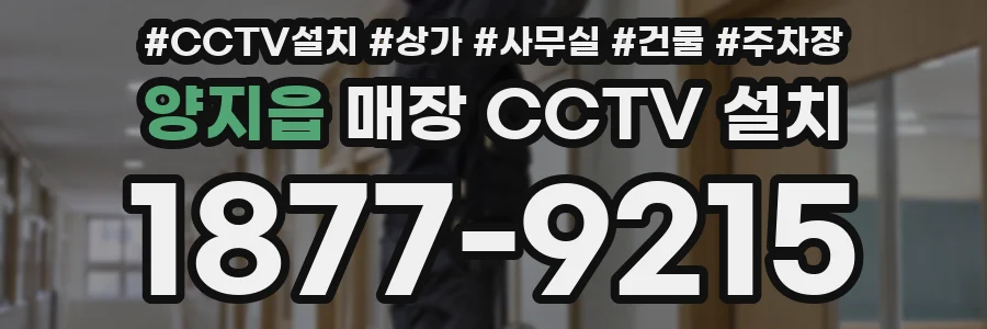 양지읍 매장 CCTV 설치