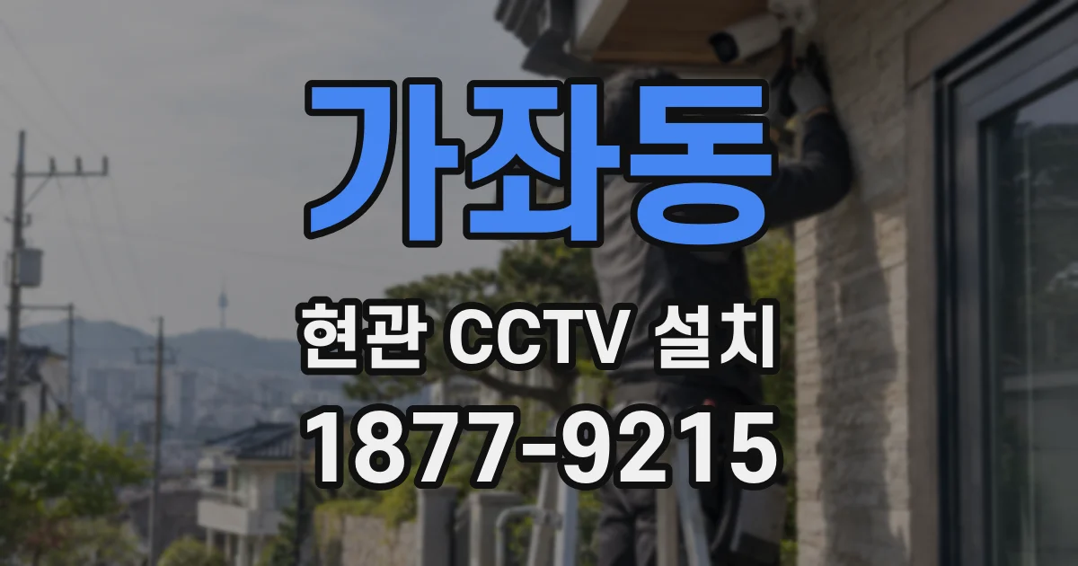 가좌동 현관 CCTV 설치