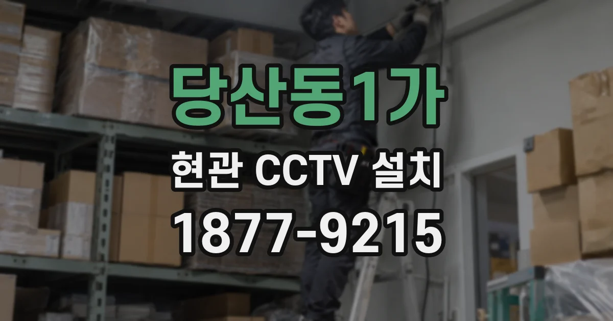 당산동1가 현관 CCTV 설치