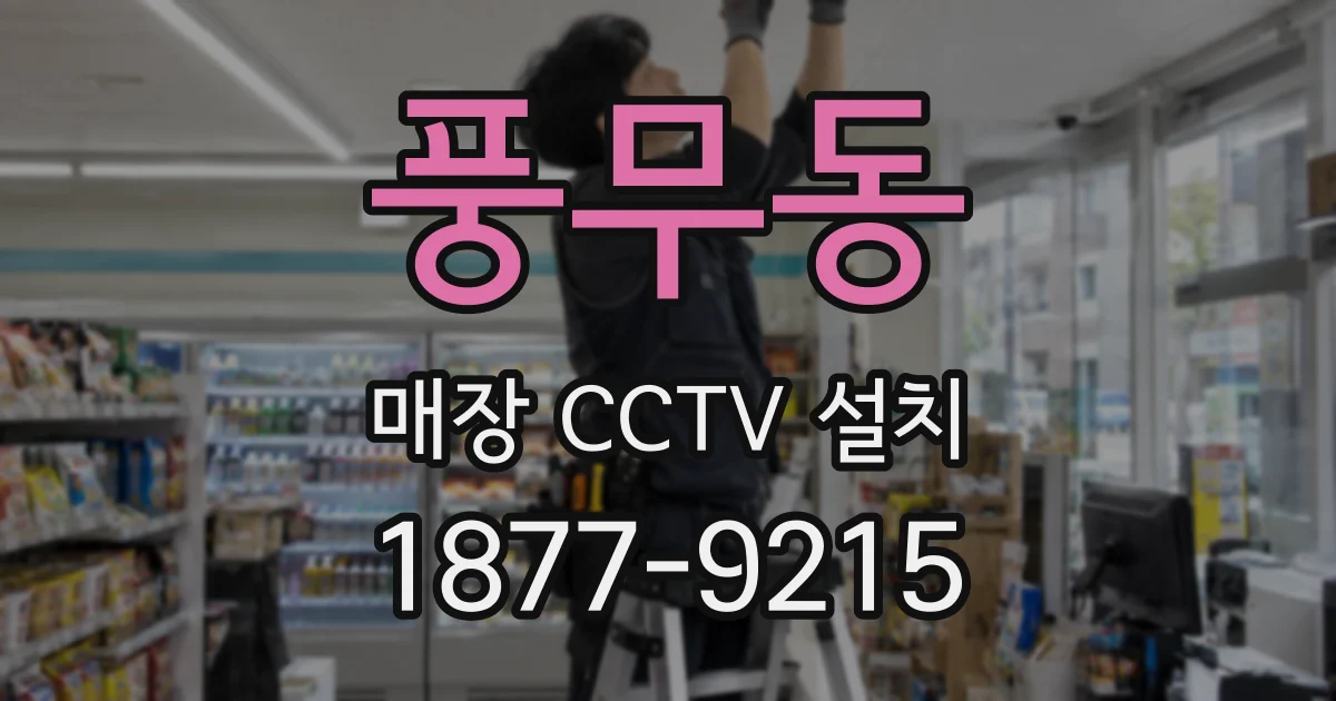 풍무동 매장 CCTV 설치