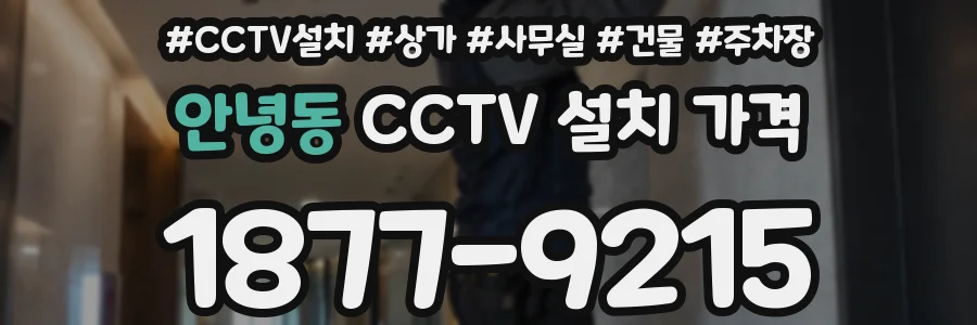 안녕동 CCTV 설치 가격