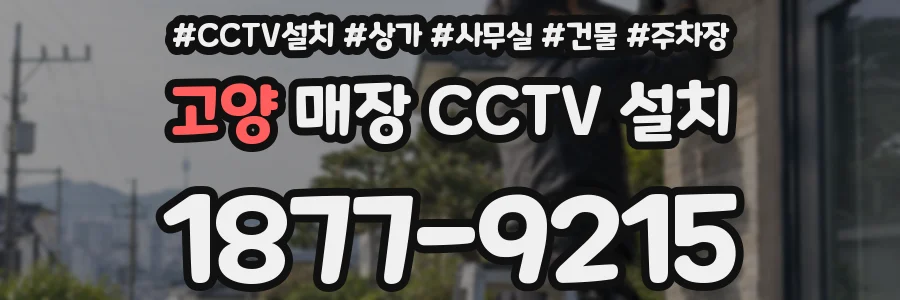 고양 매장 CCTV 설치