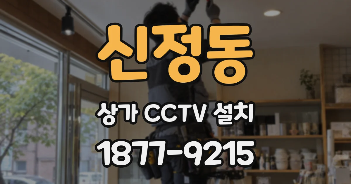 신정동 상가 CCTV 설치