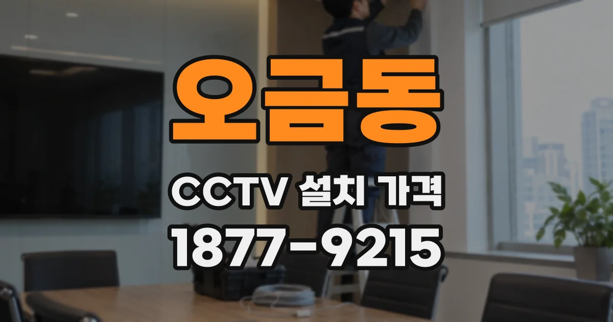 오금동 CCTV 설치 가격