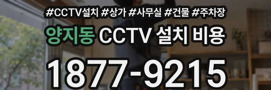 양지동 CCTV 설치 비용