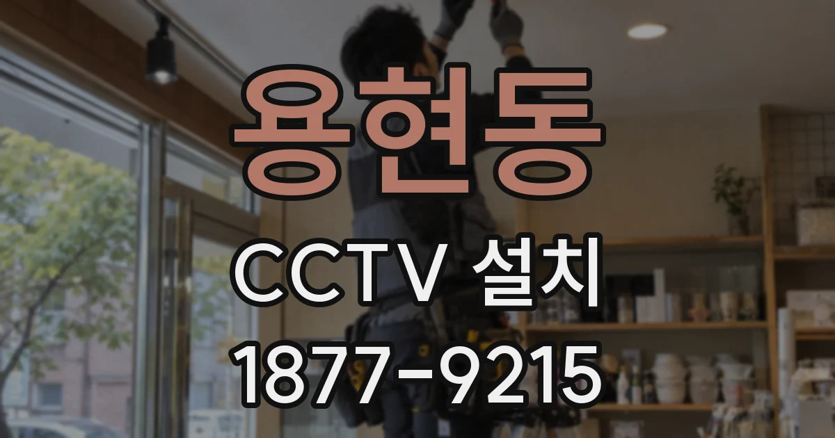 용현동 CCTV 설치