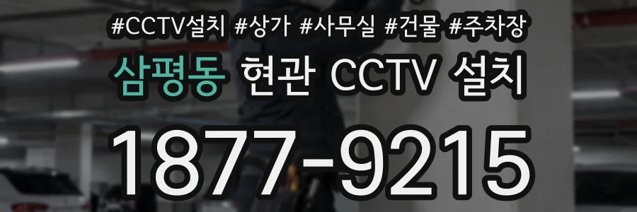 삼평동 현관 CCTV 설치
