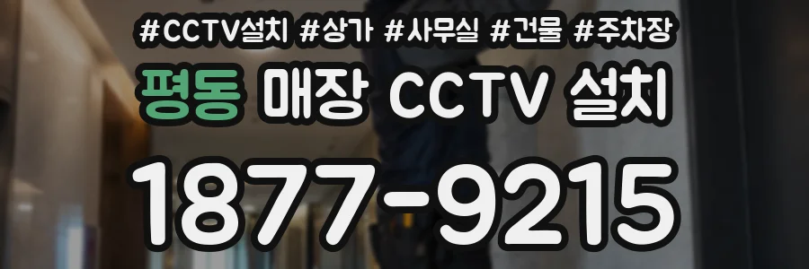 평동 매장 CCTV 설치