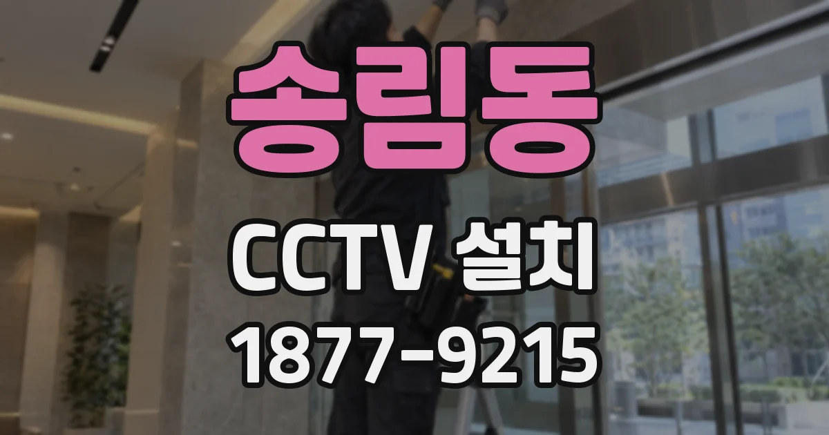 송림동 CCTV 설치