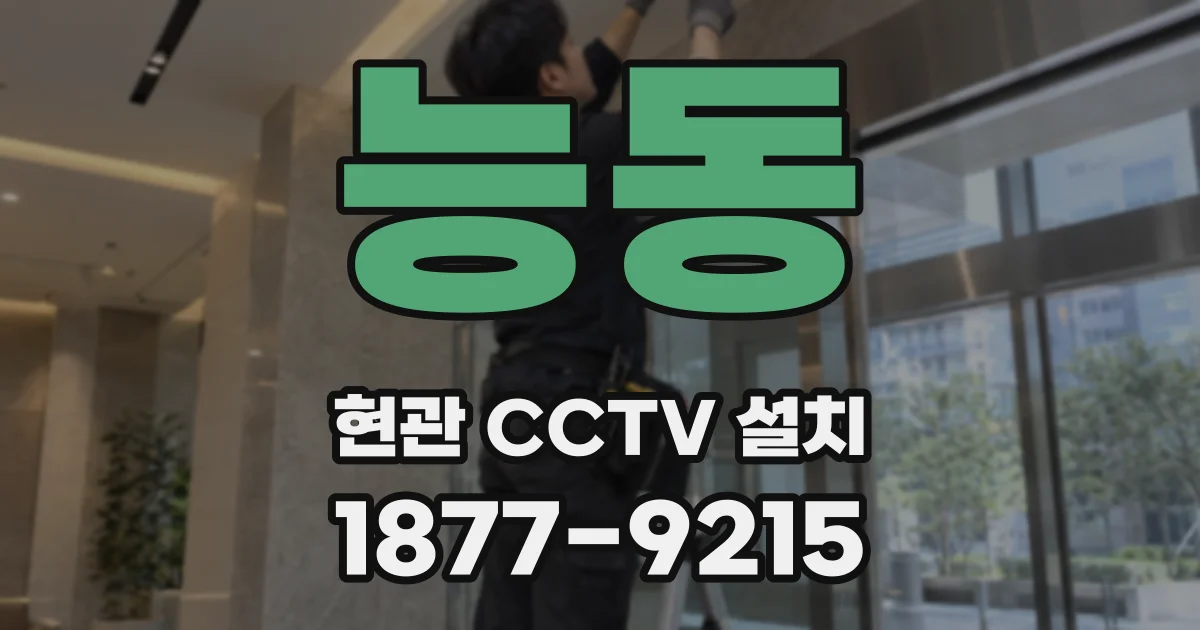 능동 현관 CCTV 설치