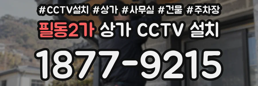 필동2가 상가 CCTV 설치