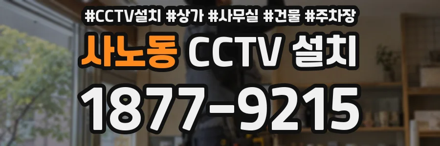 사노동 CCTV 설치