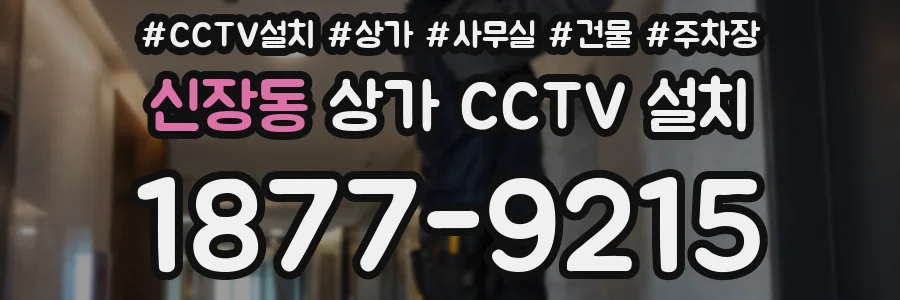 신장동 상가 CCTV 설치