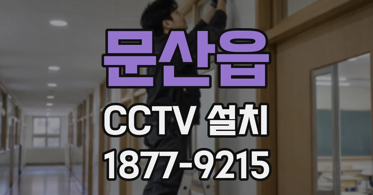 문산읍 CCTV 설치