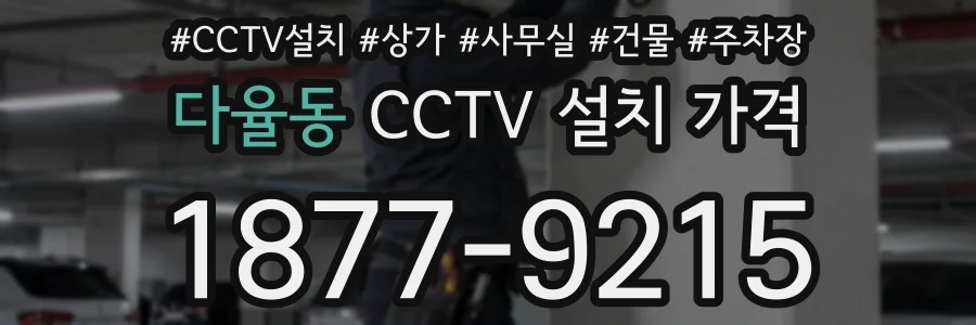 다율동 CCTV 설치 가격