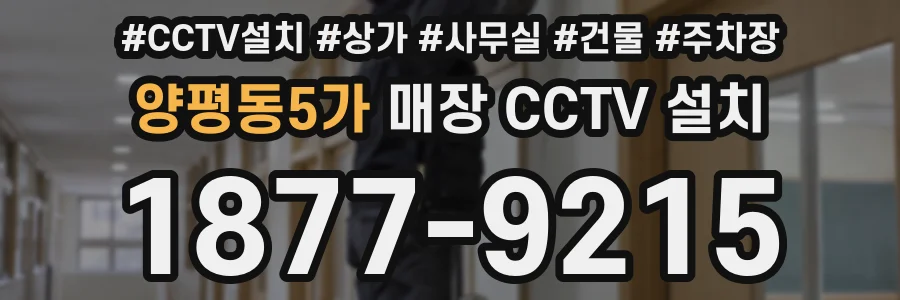 양평동5가 매장 CCTV 설치