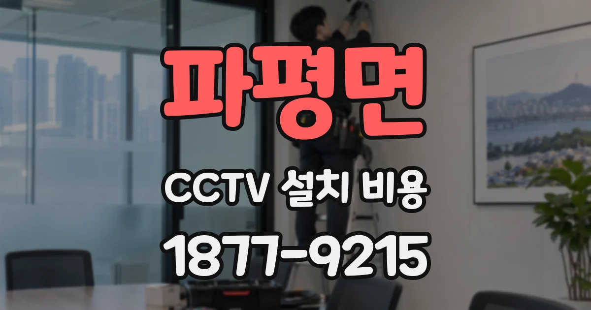 파평면 CCTV 설치 비용