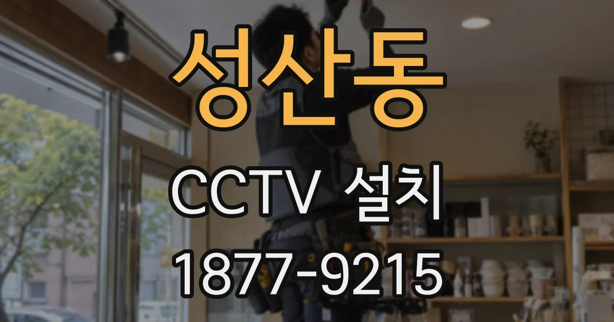 성산동 CCTV 설치