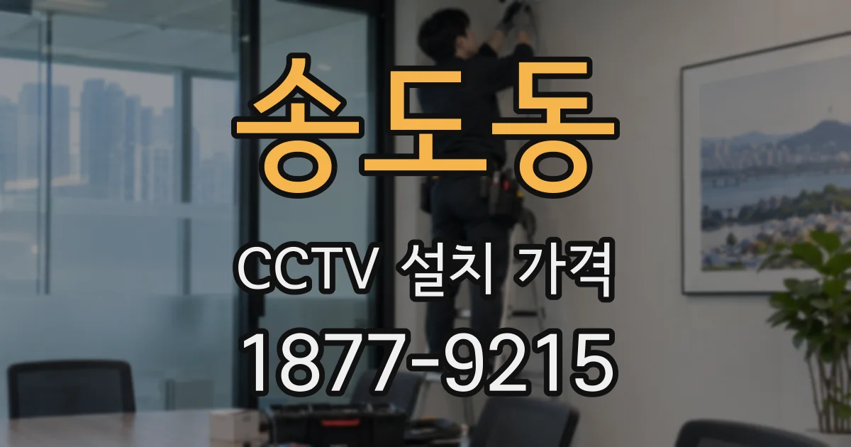 송도동 CCTV 설치 가격