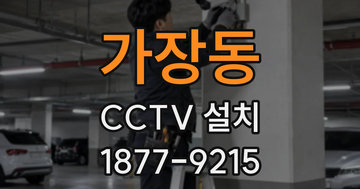 가장동 CCTV 설치