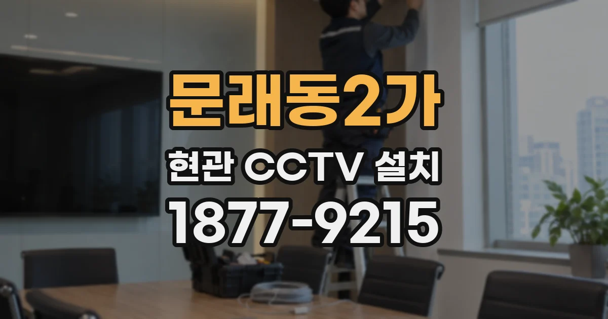 문래동2가 현관 CCTV 설치