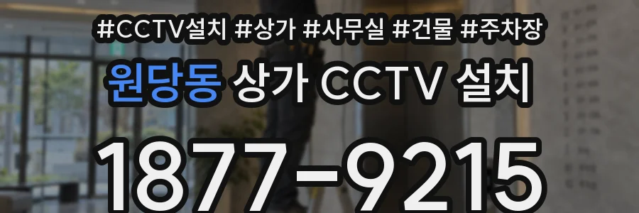 원당동 상가 CCTV 설치