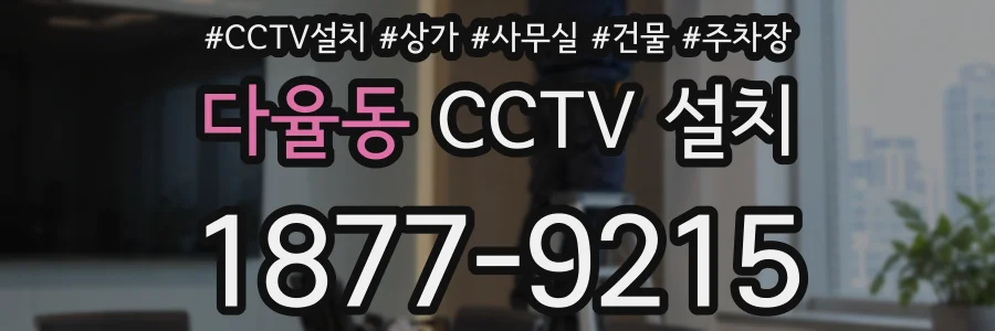 다율동 CCTV 설치