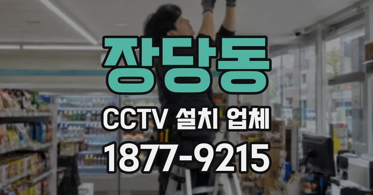 장당동 CCTV 설치 업체