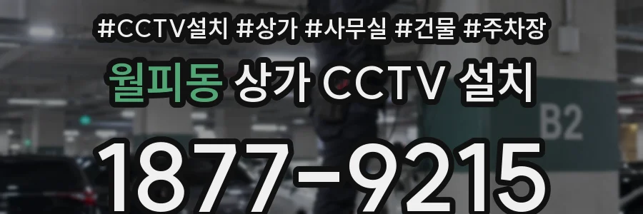 월피동 상가 CCTV 설치