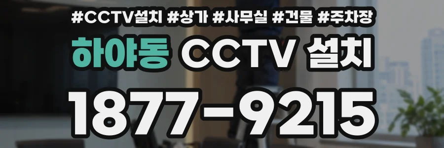 하야동 CCTV 설치