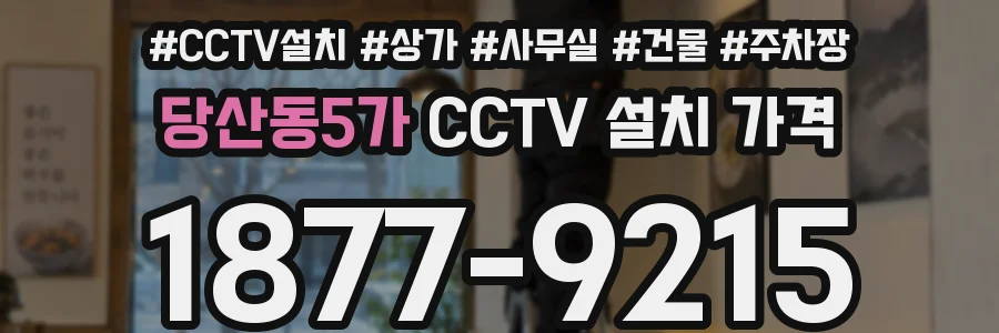 당산동5가 CCTV 설치 가격