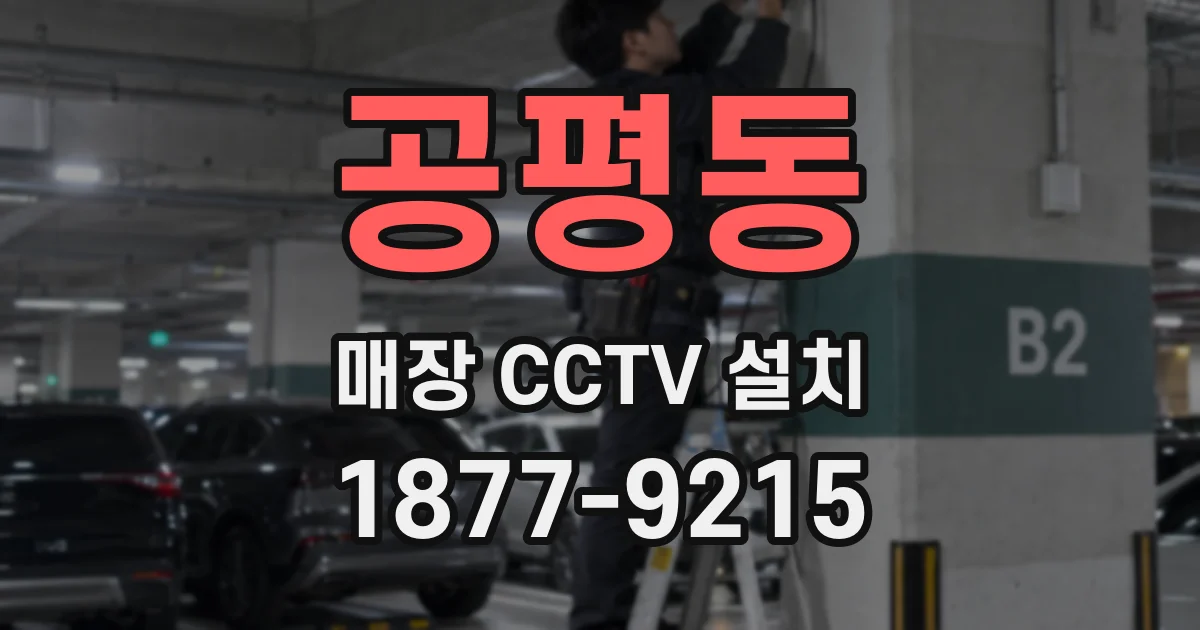 공평동 매장 CCTV 설치