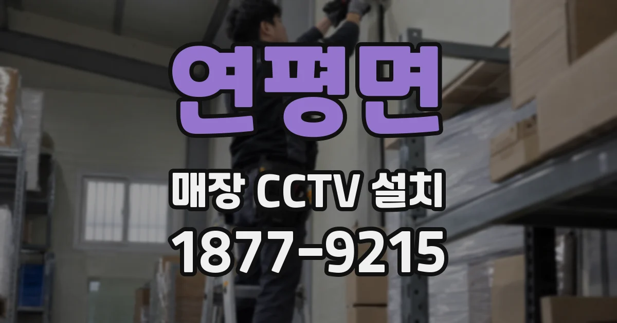 연평면 매장 CCTV 설치