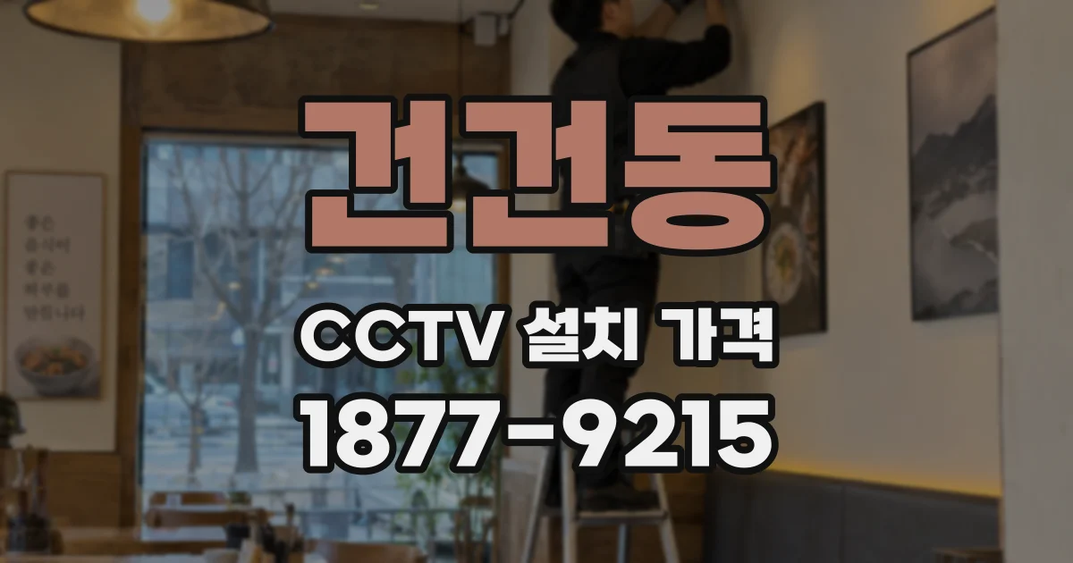 건건동 CCTV 설치 가격
