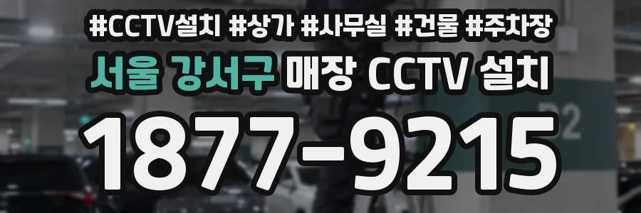 서울 강서구 매장 CCTV 설치