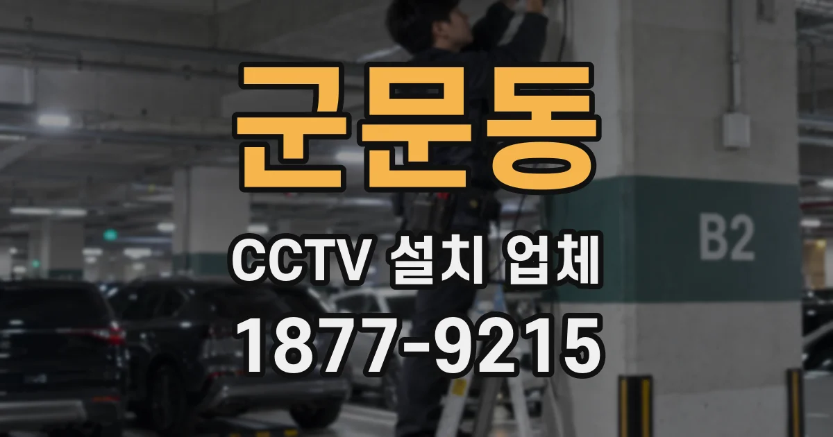 군문동 CCTV 설치 업체
