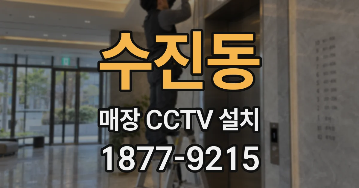 수진동 매장 CCTV 설치