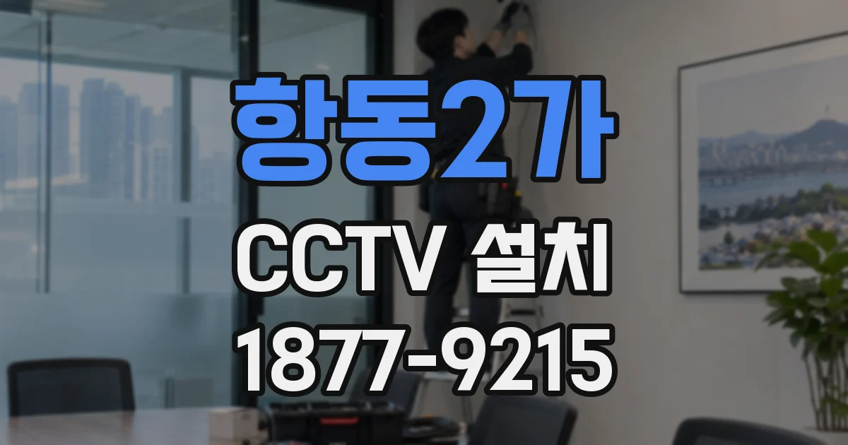 항동2가 CCTV 설치