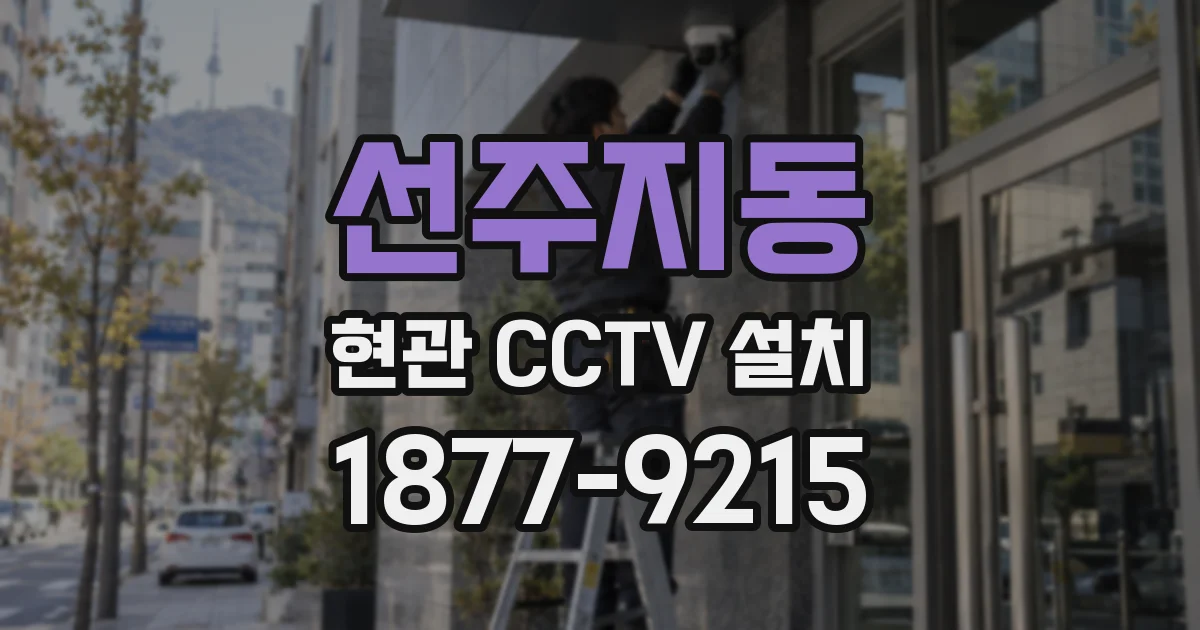 선주지동 현관 CCTV 설치