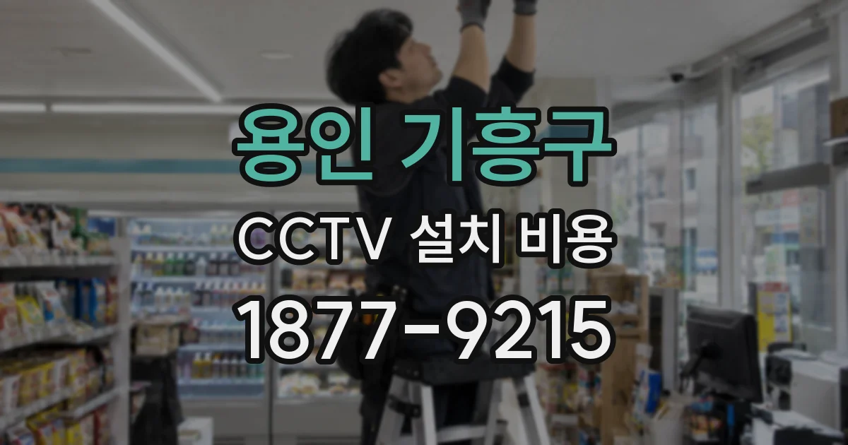 용인 기흥구 CCTV 설치 비용