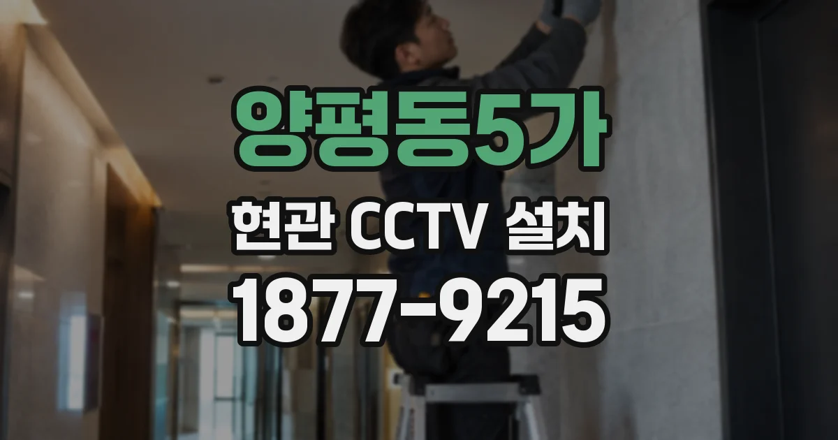 양평동5가 현관 CCTV 설치