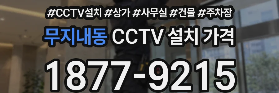 무지내동 CCTV 설치 가격