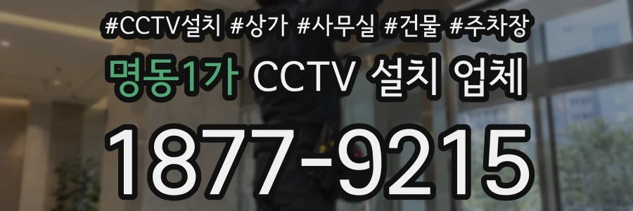 명동1가 CCTV 설치 업체