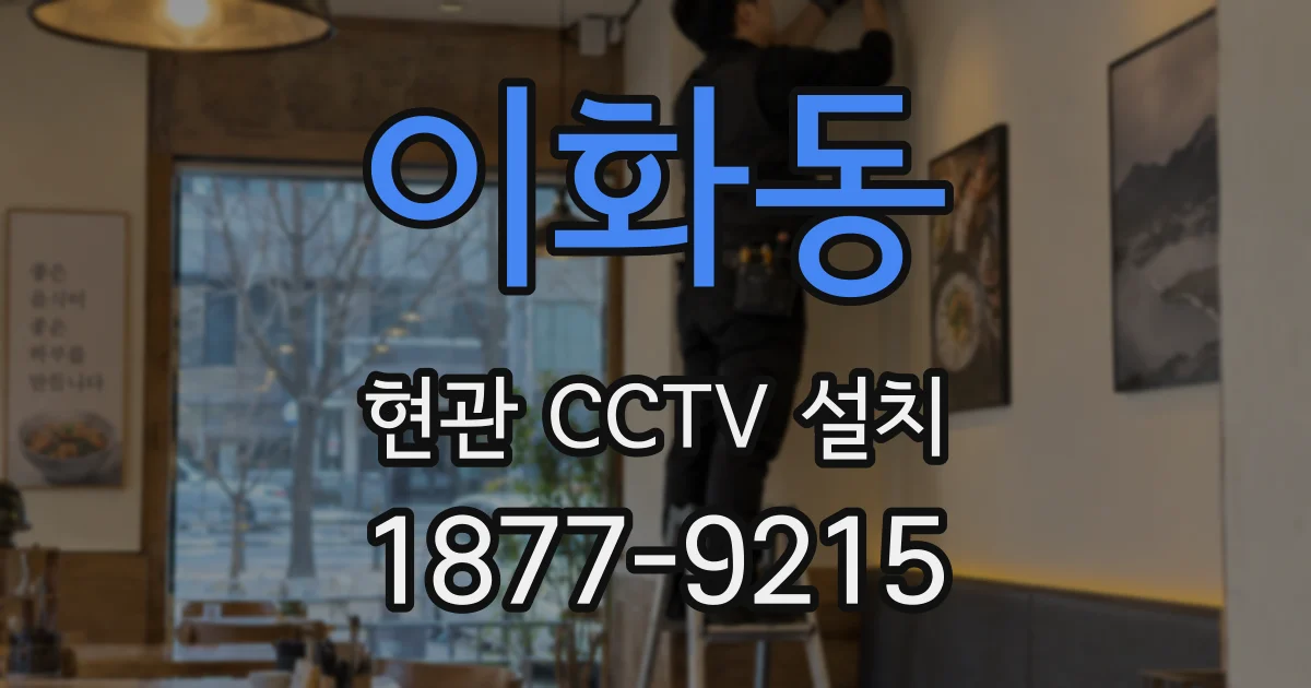 이화동 현관 CCTV 설치